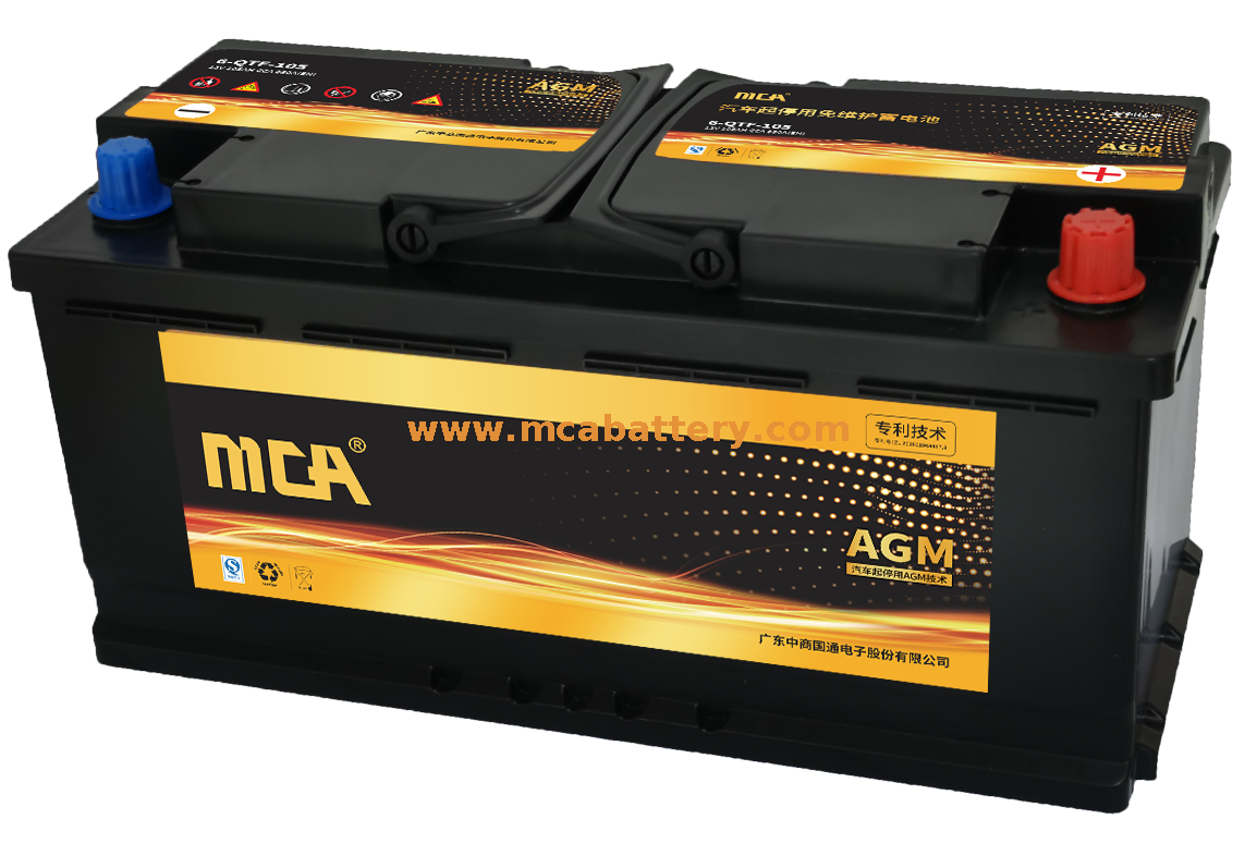 Batterie Start-Stop Agm à faible taux de décharge 80ah pour véhicule